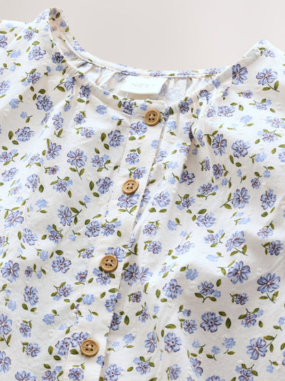 Dsiney Kidz - Lilac Floral Tie Front Blouse (3-16yrs) image 7