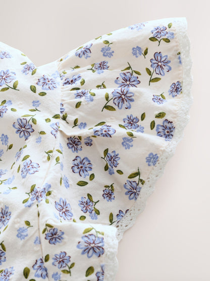 Dsiney Kidz - Lilac Floral Tie Front Blouse (3-16yrs) image 8