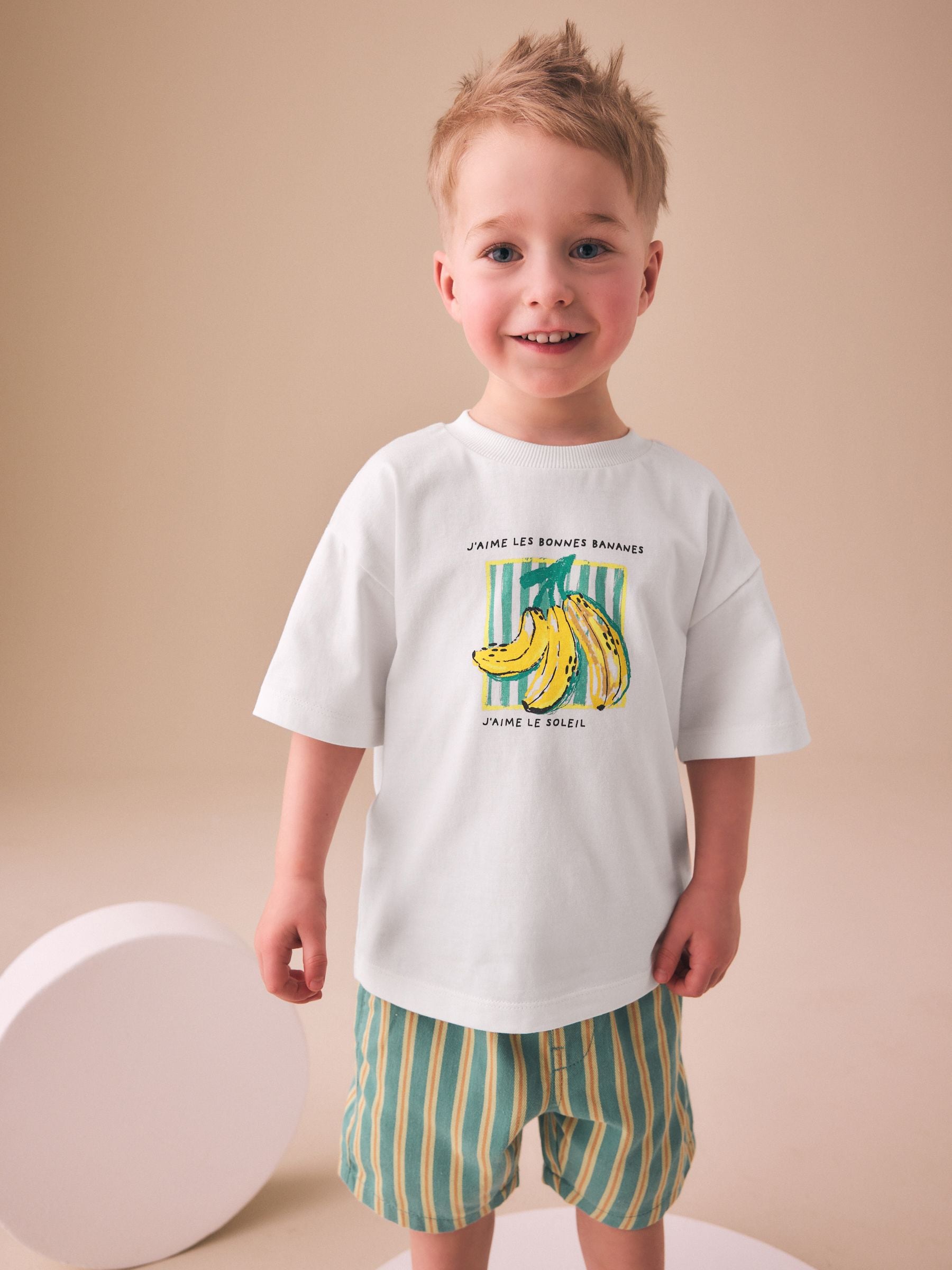 White Bananas Short Sleeve Back Print T-Shirt (3mths-7yrs) image 4