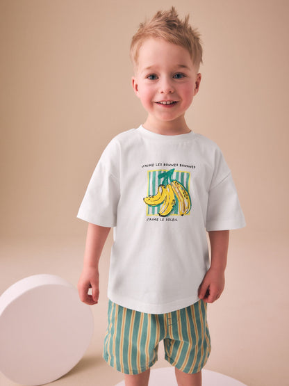 White Bananas Short Sleeve Back Print T-Shirt (3mths-7yrs) image 4