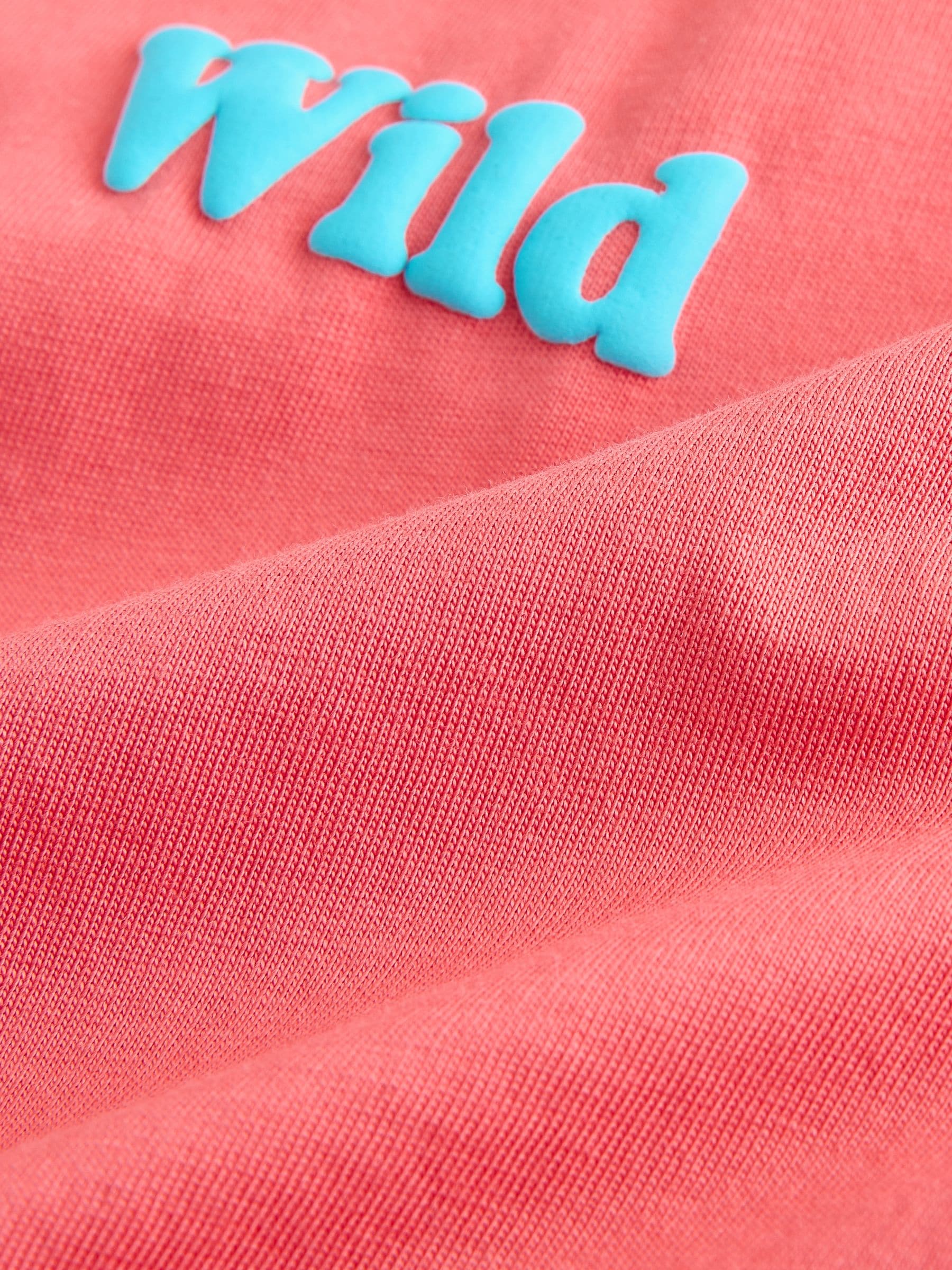 Dsiney Kidz - Coral Pink Wild Slogan Short Sleeve Small Graphic T-Shirt (3mths-7yrs) image 8