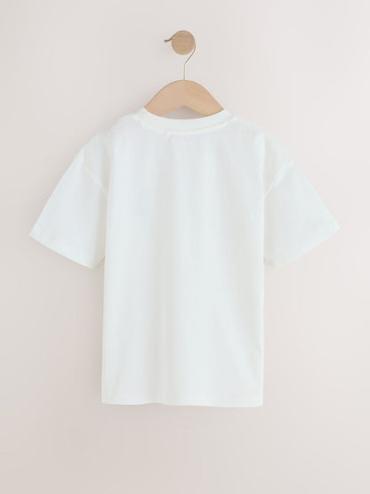 White Boat Short Sleeve Small Graphic T-Shirt (3mths-7yrs) image 6