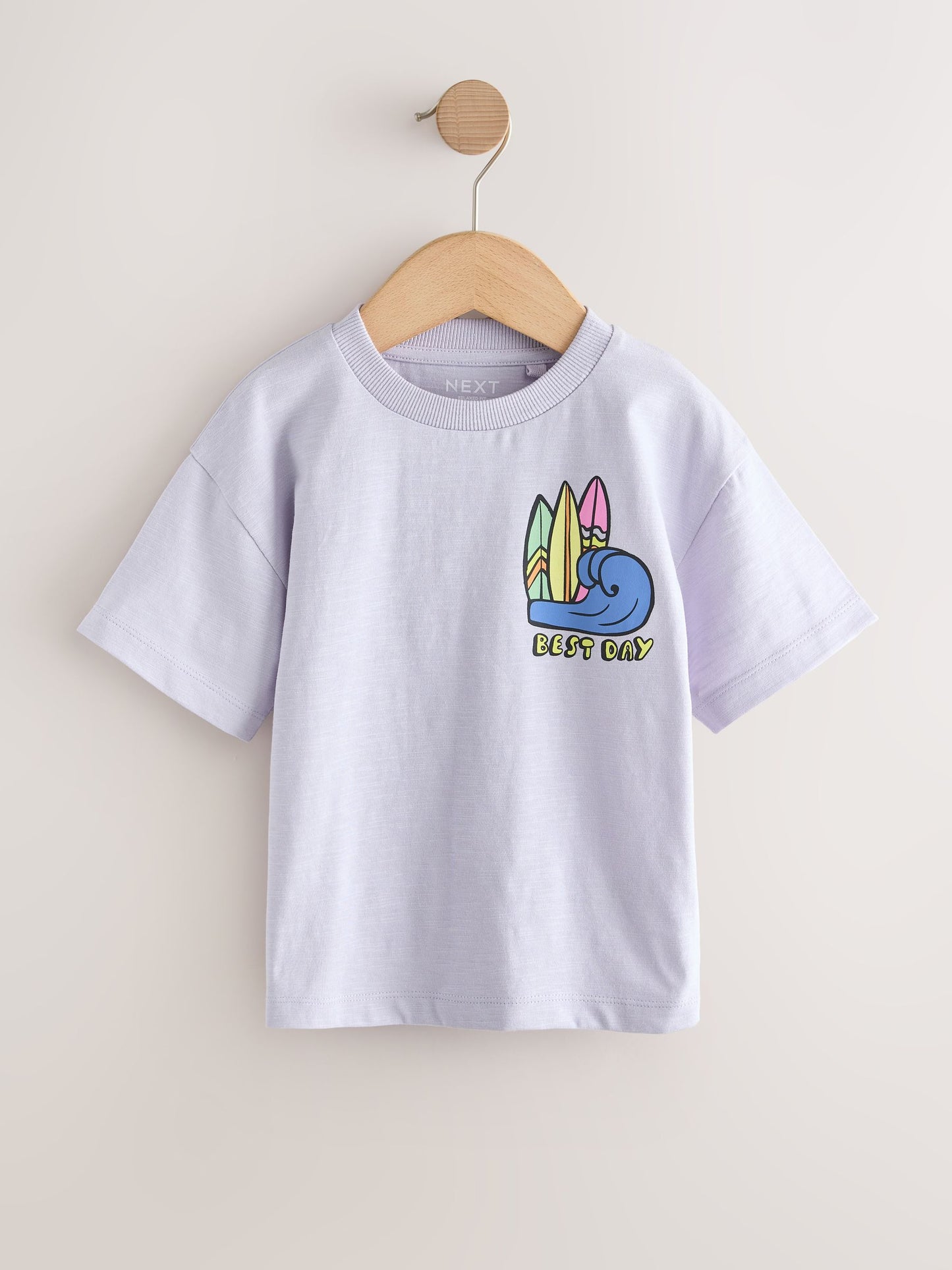Yellow LA Surf Short Sleeve Graphic T-Shirts 3 Pack (3mths-7yrs) image 4