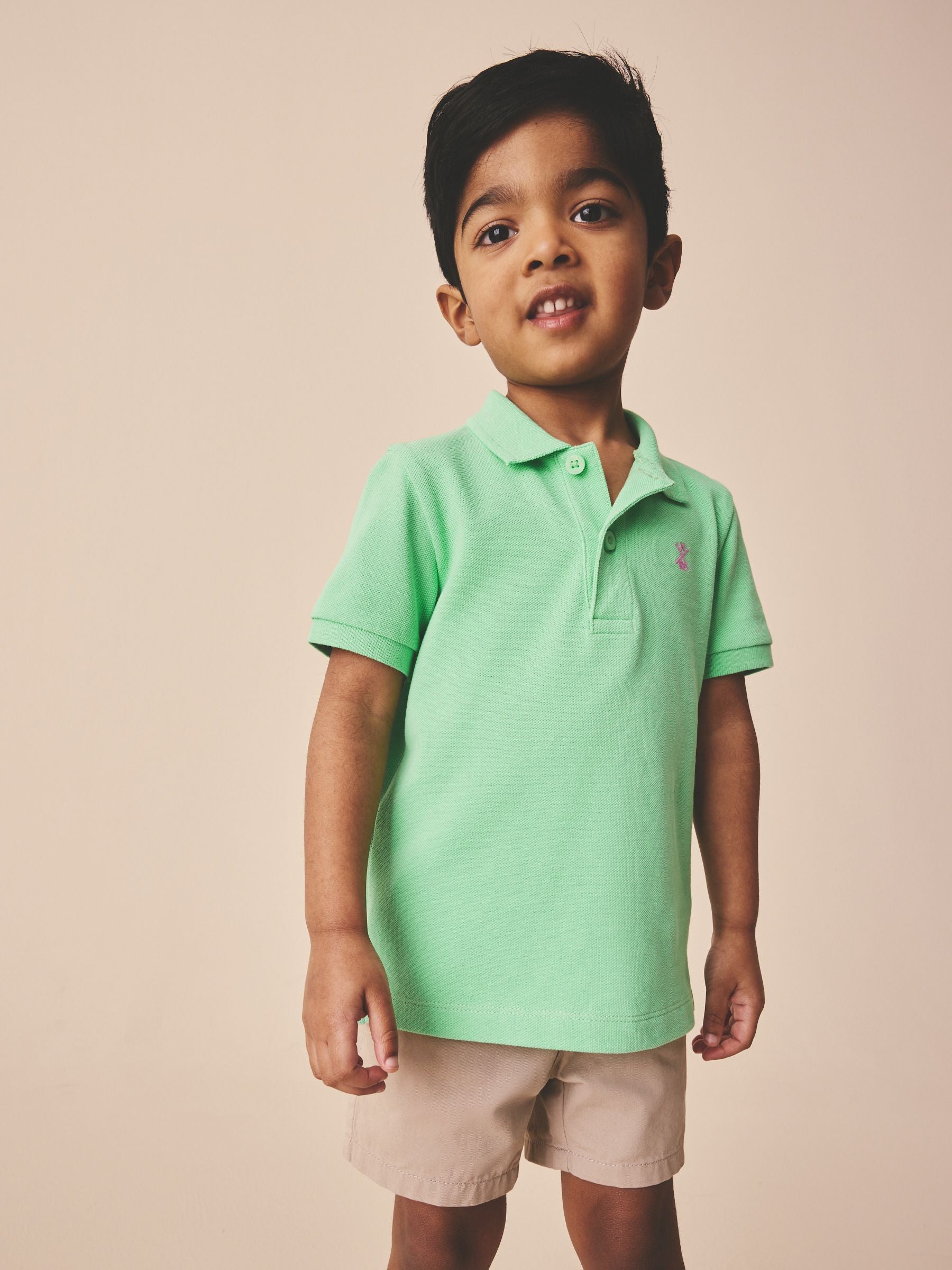 Dsiney Kidz - Bright Green Short Sleeve Polo Shirt (3mths-7yrs) image 1