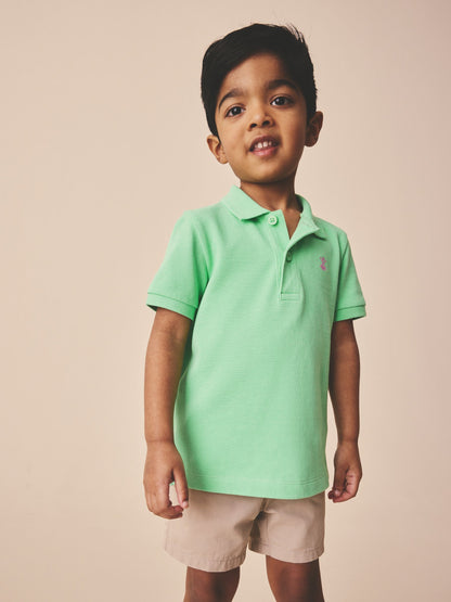 Dsiney Kidz - Bright Green Short Sleeve Polo Shirt (3mths-7yrs) image 1