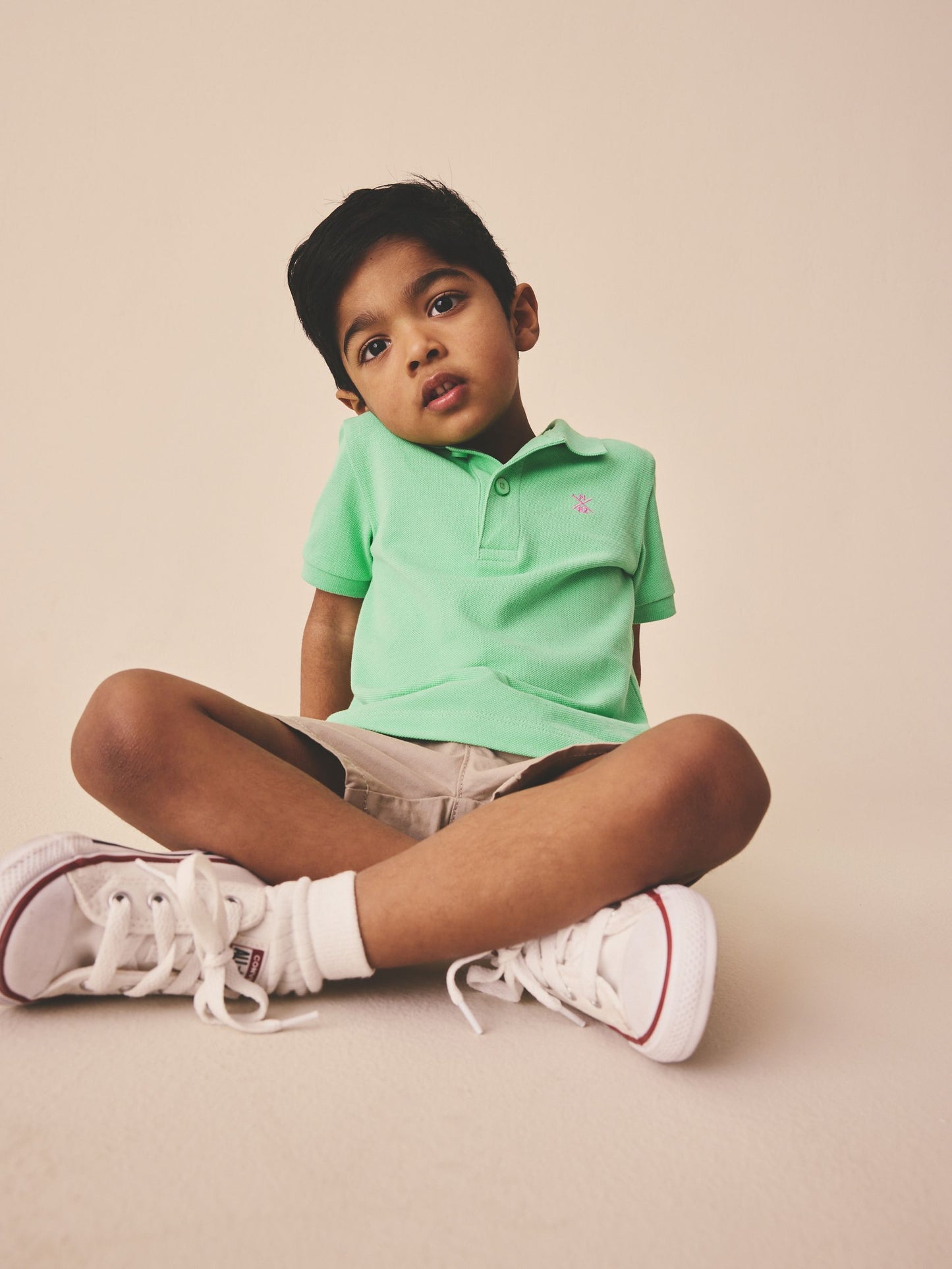 Dsiney Kidz - Bright Green Short Sleeve Polo Shirt (3mths-7yrs) image 2
