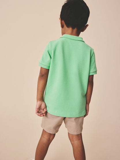 Dsiney Kidz - Bright Green Short Sleeve Polo Shirt (3mths-7yrs) image 3