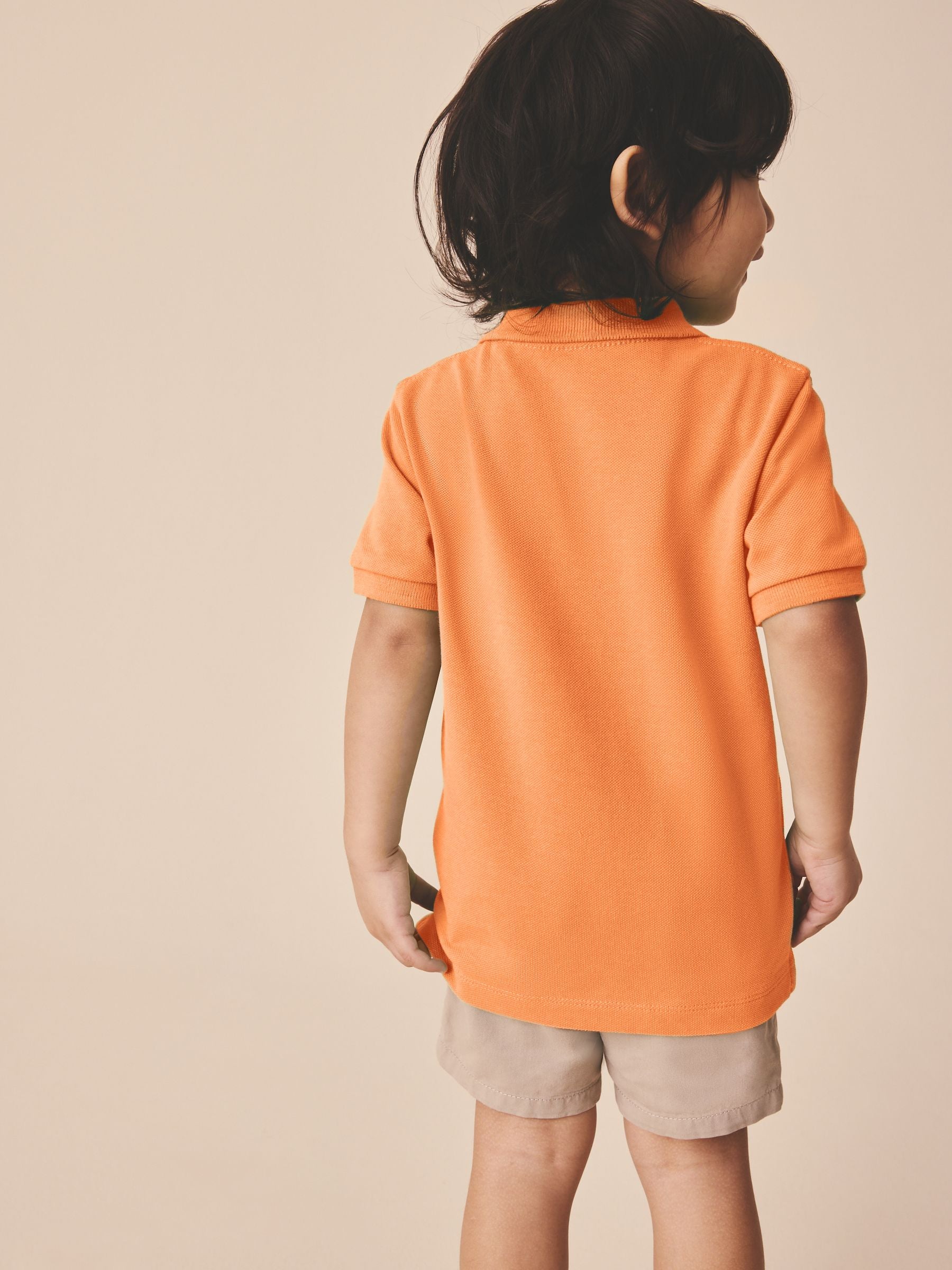 Dsiney Kidz - Bright Orange Short Sleeve Polo Shirt (3mths-7yrs) image 3