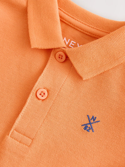 Dsiney Kidz - Bright Orange Short Sleeve Polo Shirt (3mths-7yrs) image 7
