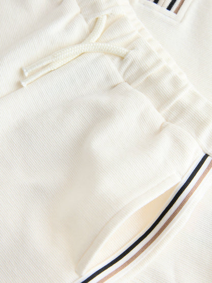 White Zip Neck Short Sleeve Polo Shirt And Shorts Set (3mths-7yrs) image 9