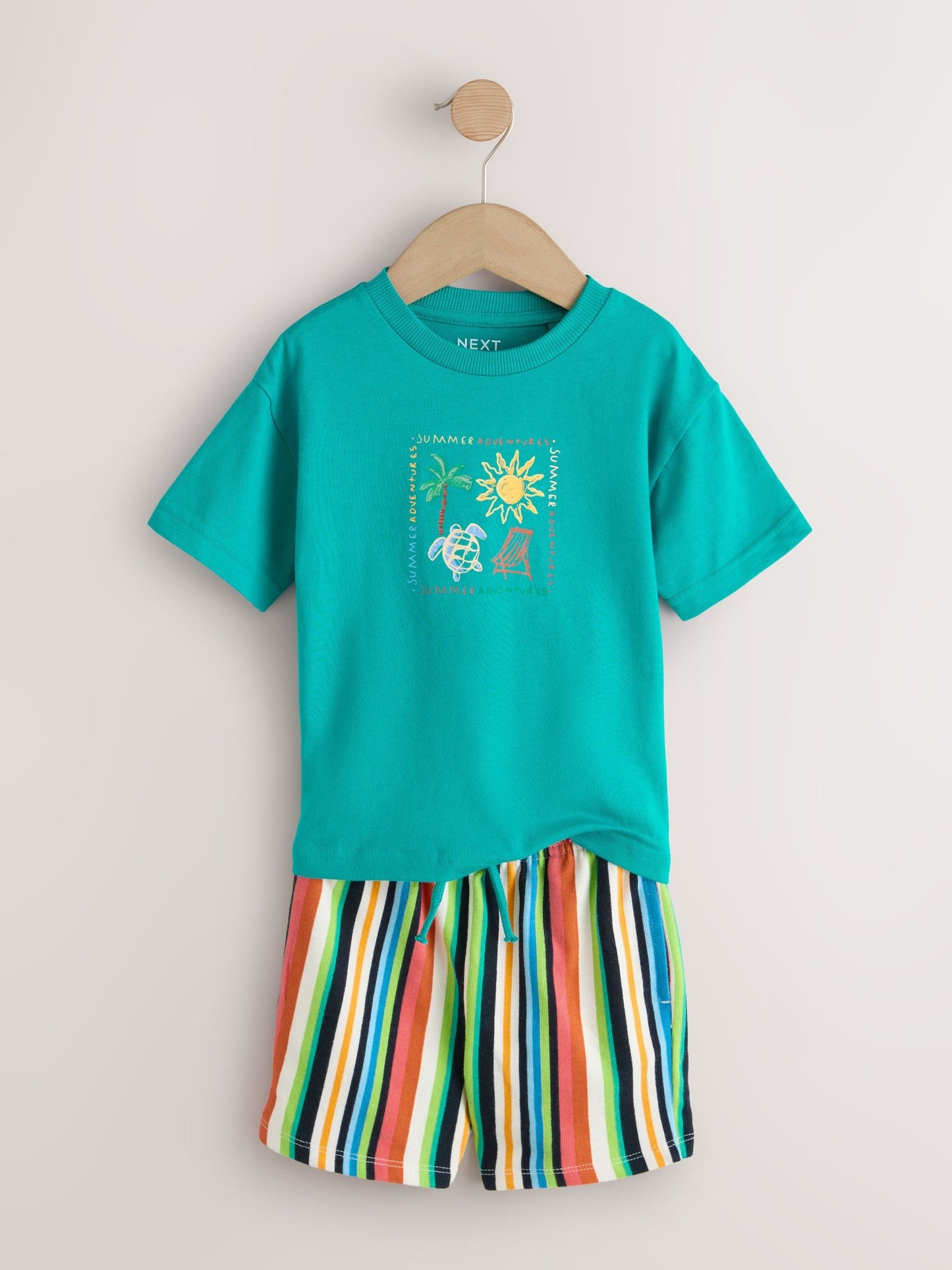 Green Beach Short Sleeve T-Shirt and Shorts Set (3mths-7yrs) image 5