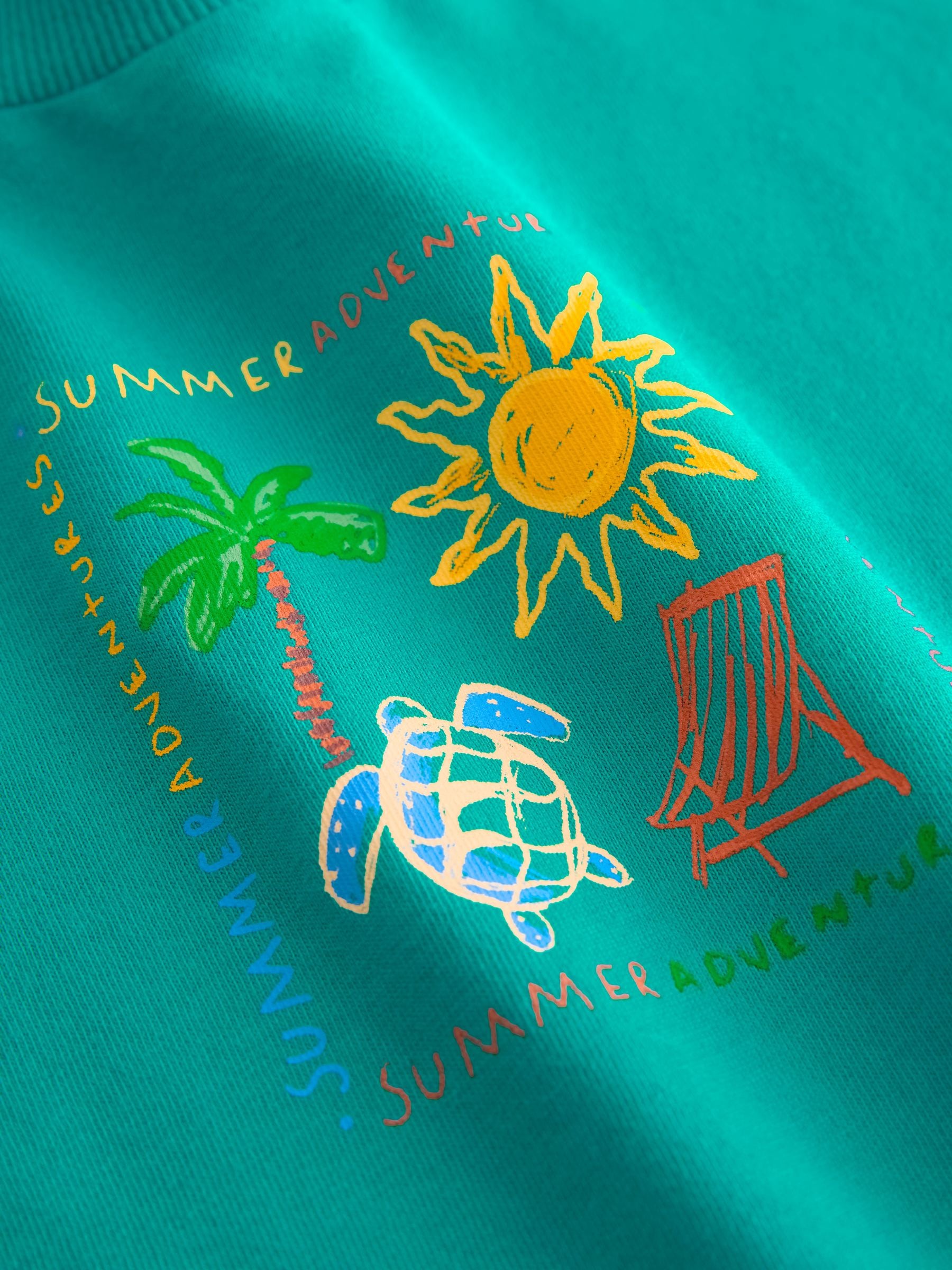 Green Beach Short Sleeve T-Shirt and Shorts Set (3mths-7yrs) image 9