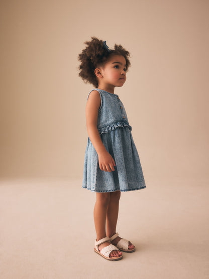 Denim Sleeveless Peplum Dress (3mths-8yrs) image 3
