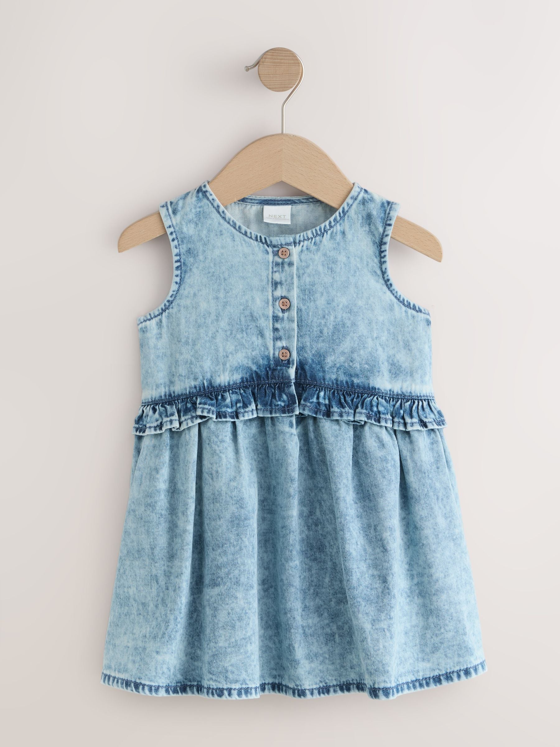 Denim Sleeveless Peplum Dress (3mths-8yrs) image 5
