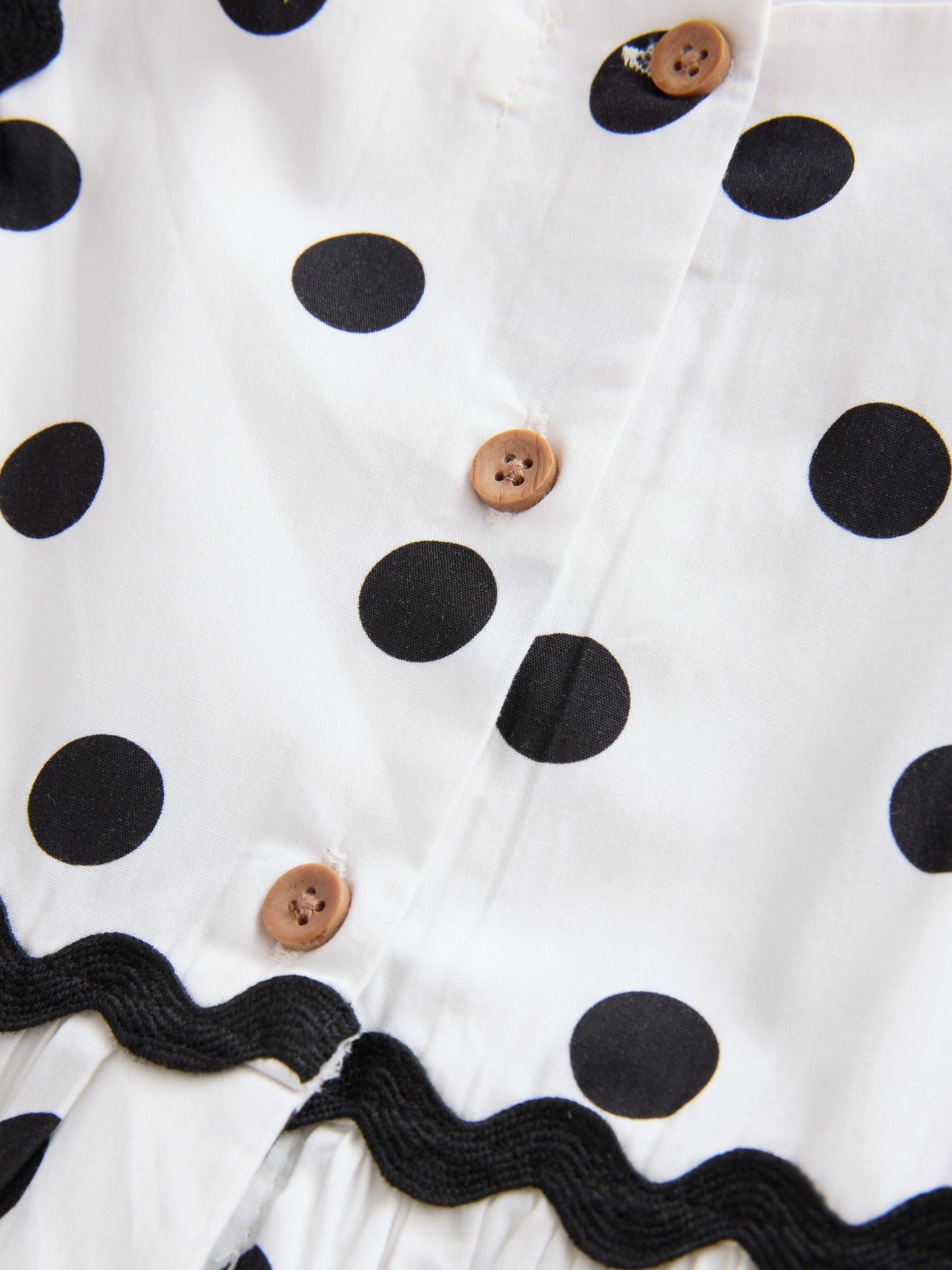 Monochrome Spot Ric Rac Dress (3mths-8yrs) image 10