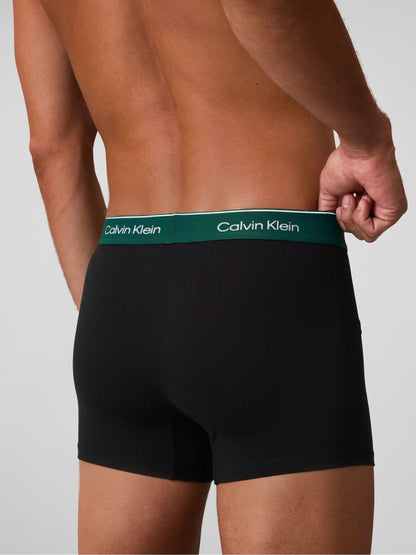 Dsiney Kidz - Calvin Klein Green/Pink/Mint Green/Blue/Red Icon Cotton Stretch Boxer Trunks Set image 3