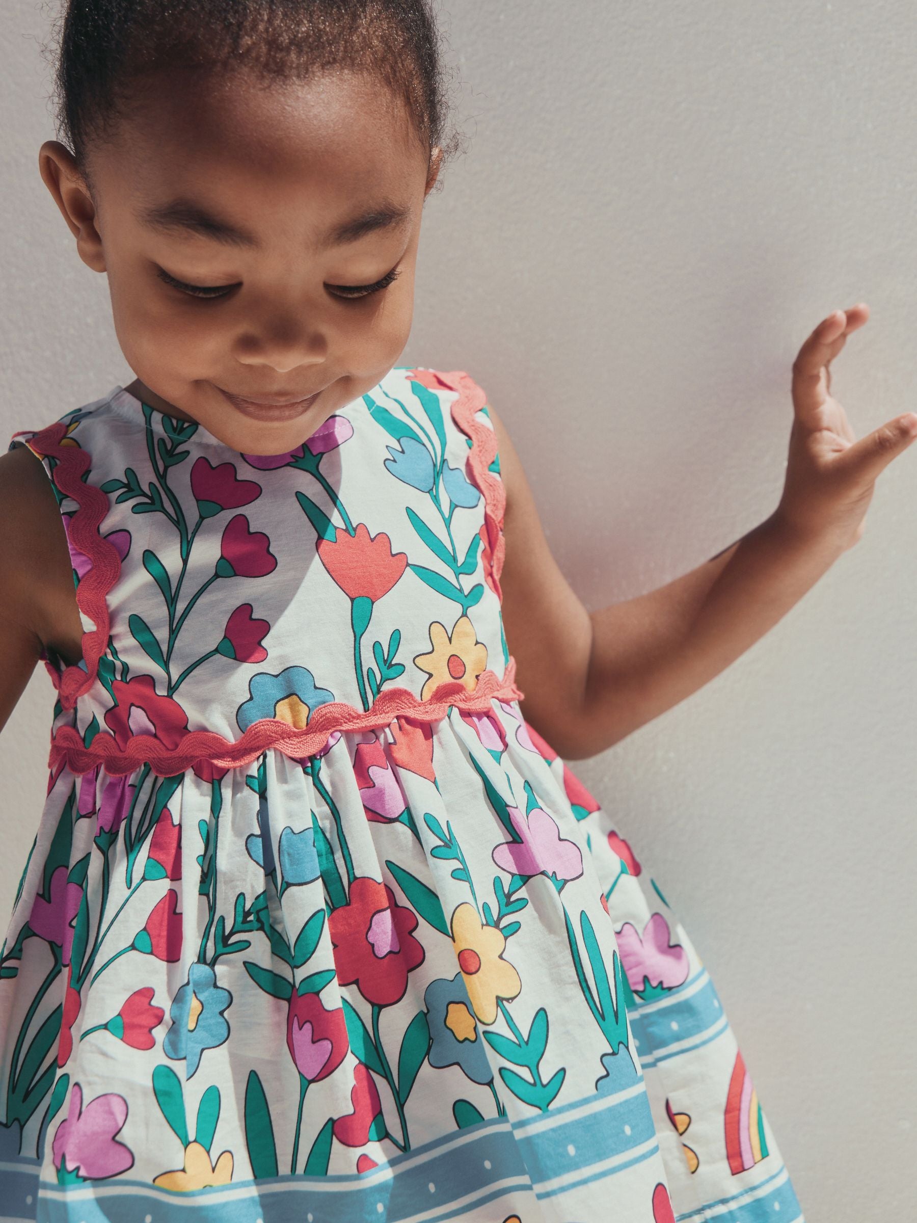 Multi Bright Ric Rac Dress (3mths-8yrs) image 3