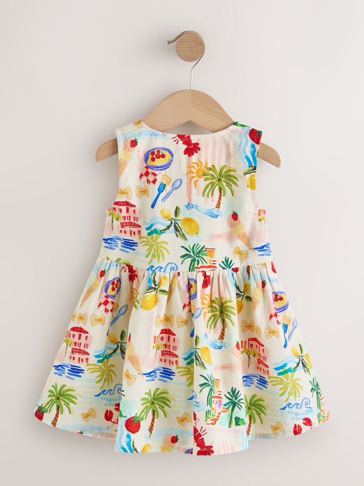 Multi Print Sleeveless Peplum Dress (3mths-8yrs) image 5