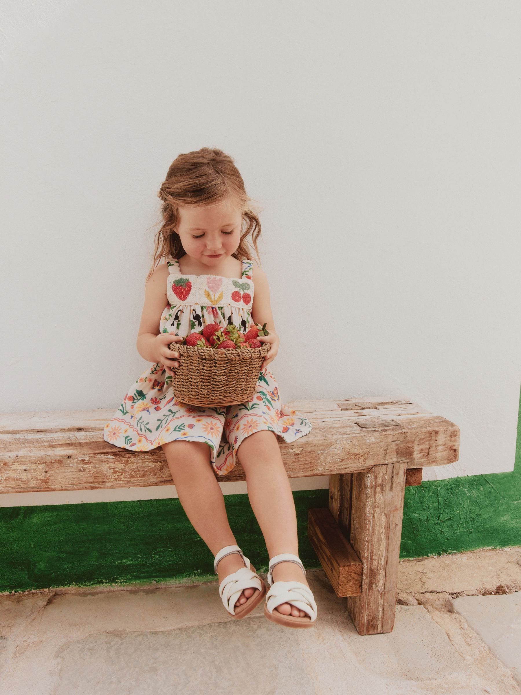 Mirror Print Crochet Trim Textured Dress (3mths-8yrs) image 2