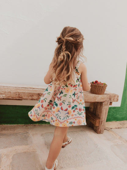 Mirror Print Crochet Trim Textured Dress (3mths-8yrs) image 3