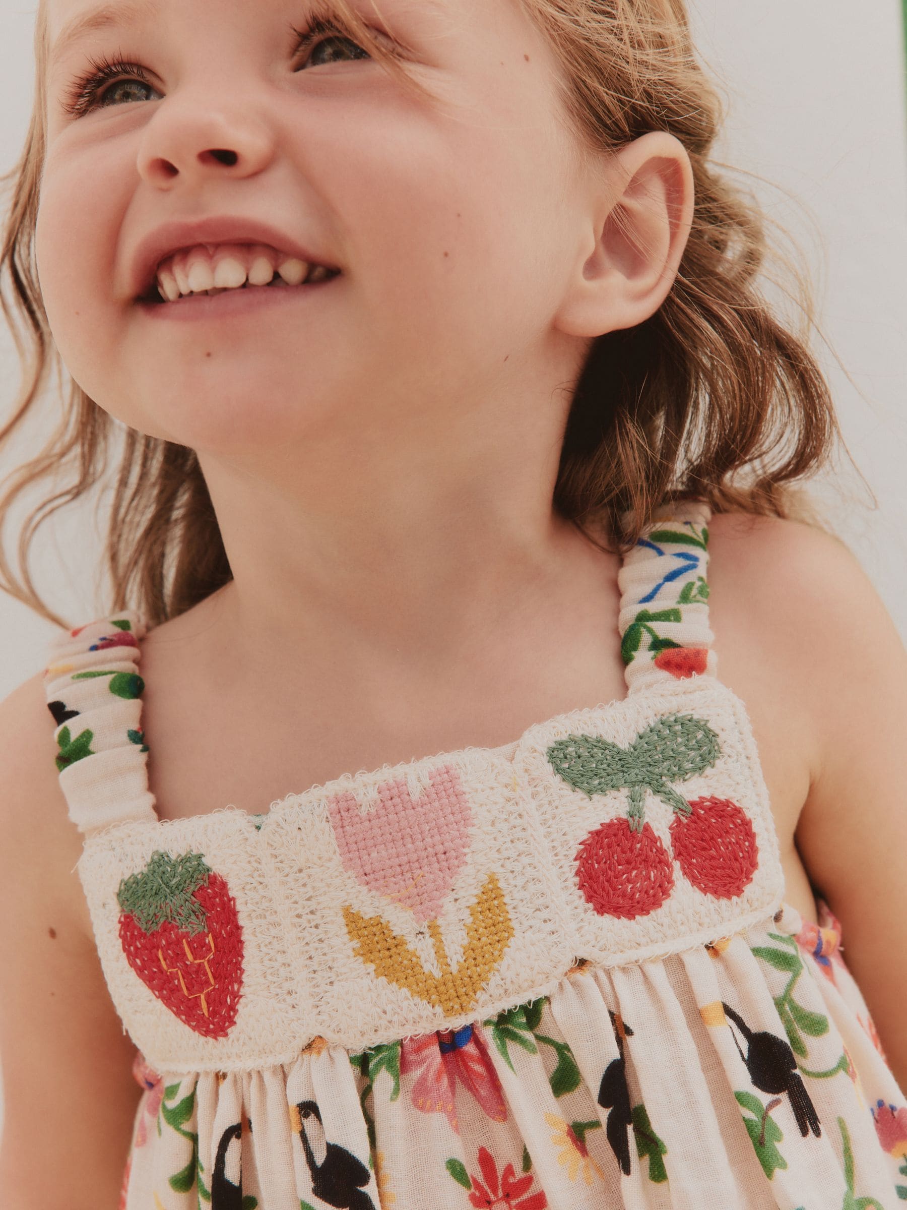 Mirror Print Crochet Trim Textured Dress (3mths-8yrs) image 4