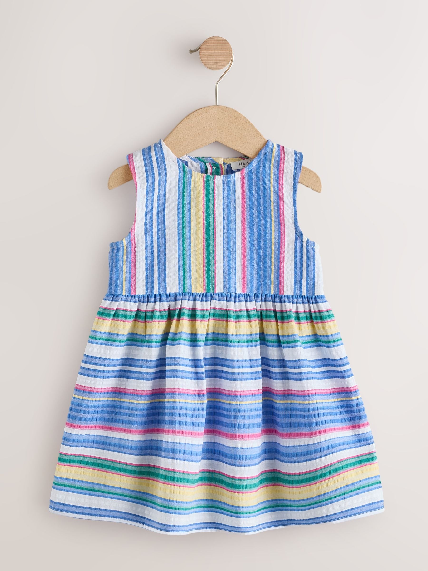 Multi Stripe Sleeveless Cotton Dress (3mths-8yrs) image 5