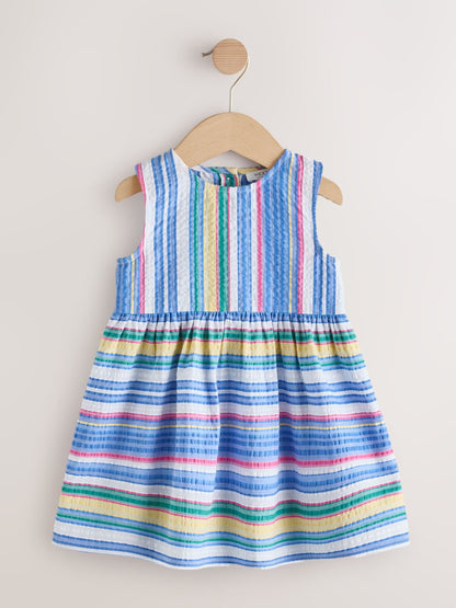Multi Stripe Sleeveless Cotton Dress (3mths-8yrs) image 5