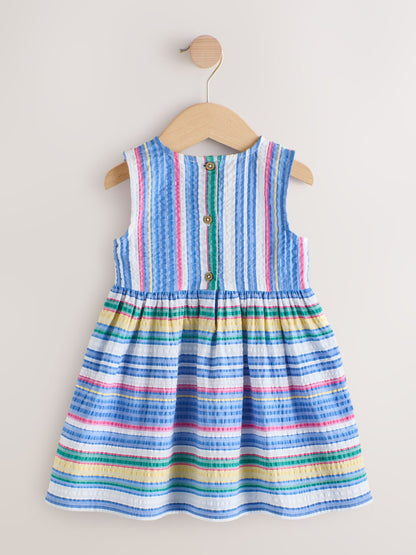 Multi Stripe Sleeveless Cotton Dress (3mths-8yrs) image 6
