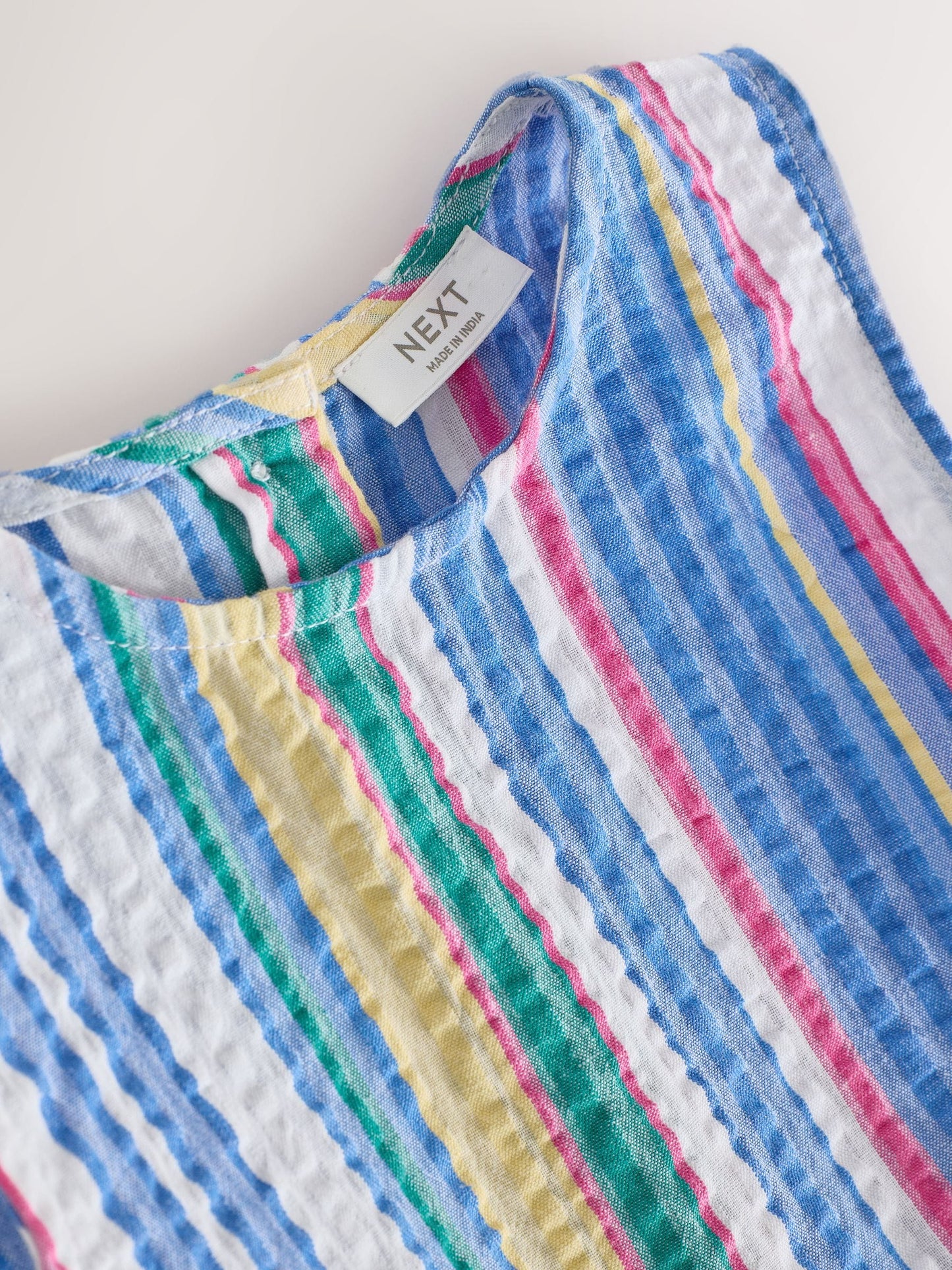 Multi Stripe Sleeveless Cotton Dress (3mths-8yrs) image 7