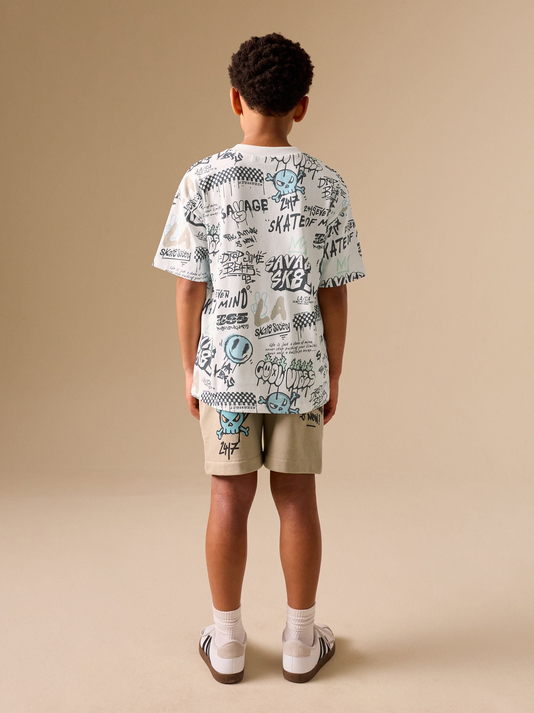 Dsiney Kidz - Stone Short Sleeve T-Shirt and Shorts Set (3-16yrs) image 4