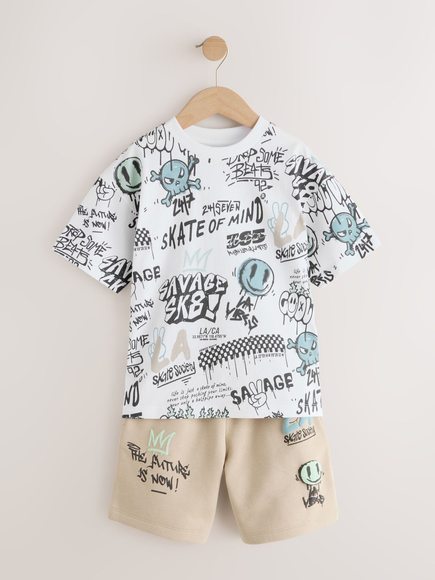 Dsiney Kidz - Stone Short Sleeve T-Shirt and Shorts Set (3-16yrs) image 8