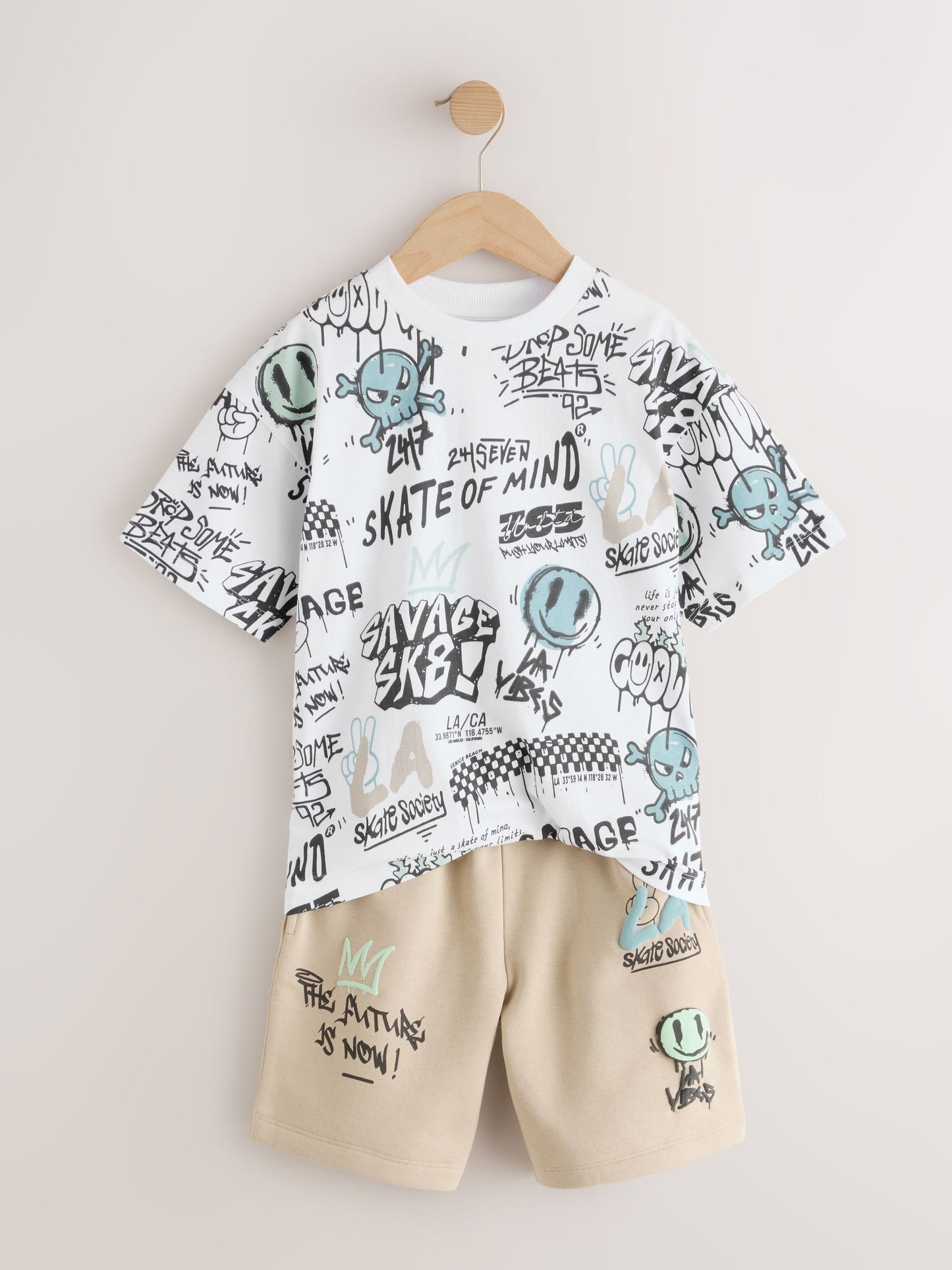 Dsiney Kidz - Stone Short Sleeve T-Shirt and Shorts Set (3-16yrs) image 9