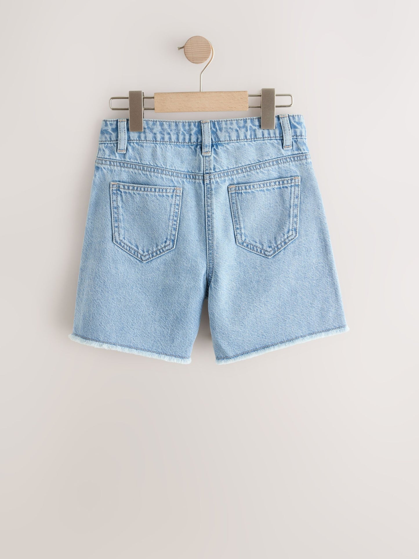 Dsiney Kidz - Mid Blue Denim Crochet Applique Crochet Denim Shorts (3-16yrs) image 6