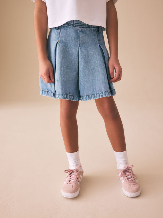 Dsiney Kidz - Light Blue Denim Pleated Denim Skirt (3-16yrs) image 1