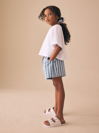 Dsiney Kidz - Blue/White Stripe Shorts (3-16yrs) image 4