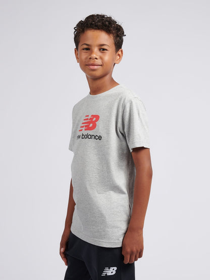 Dsiney Kidz - New Balance Grey Jersey Stacked Logo T-Shirt image 4