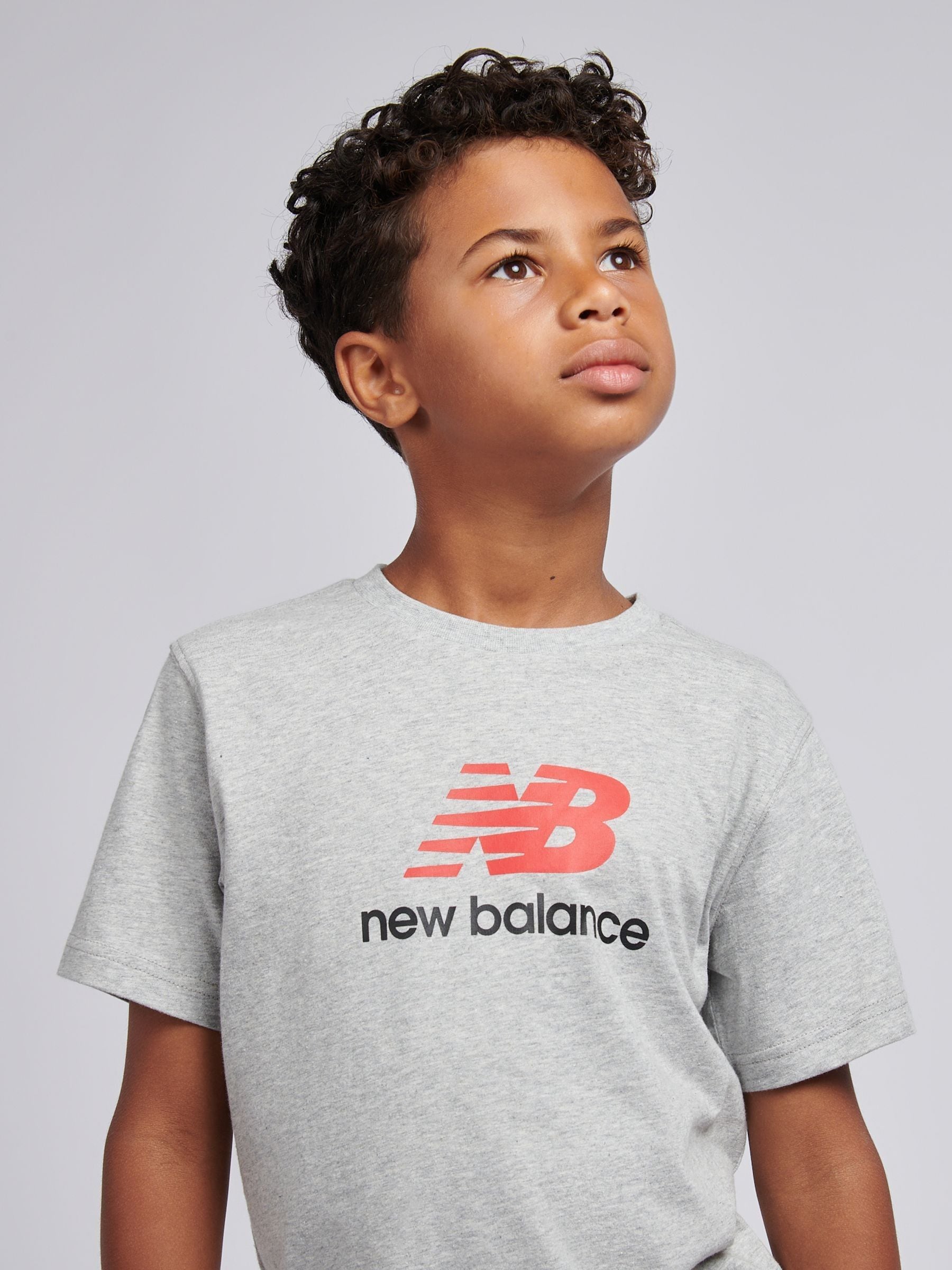 Dsiney Kidz - New Balance Grey Jersey Stacked Logo T-Shirt image 5