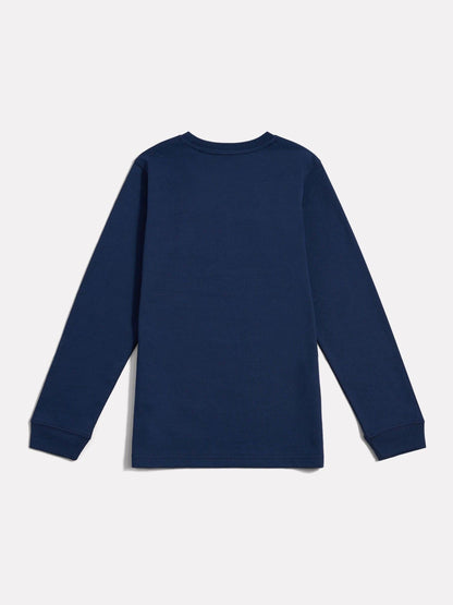 Dsiney Kidz - New Balance Blue Jersey Stacked Logo Long Sleeve T-Shirt image 7