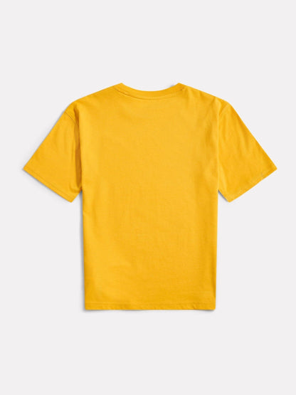 Dsiney Kidz - New Balance Gold Jersey Small Logo Cotton T-Shirt image 2