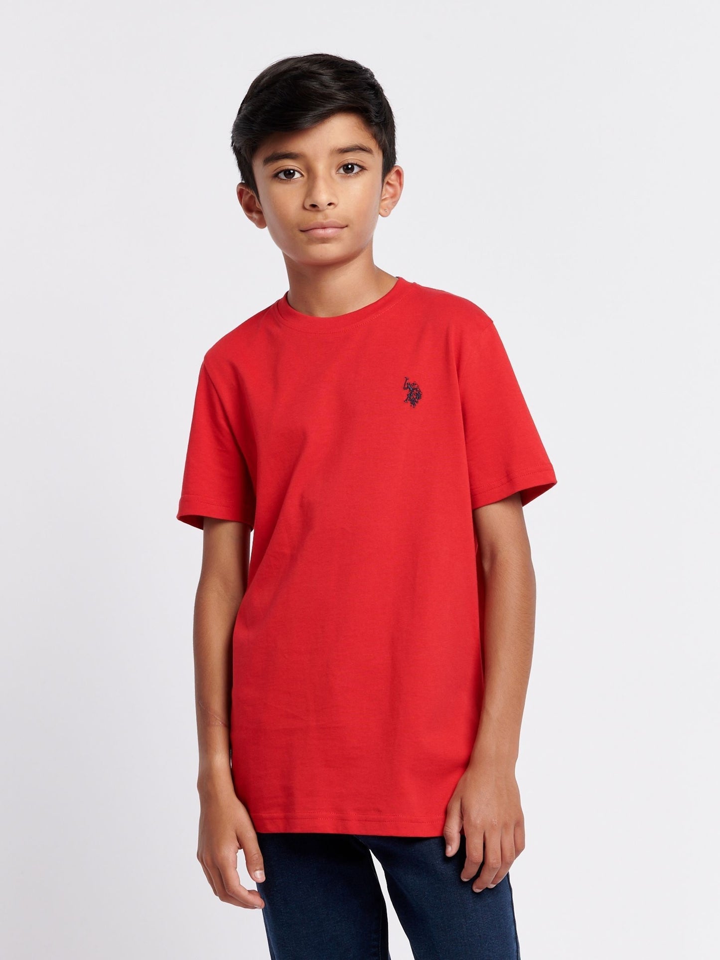 Dsiney Kidz - U.S. Polo Assn. Red Texture Double Horsemen T-Shirt image 1