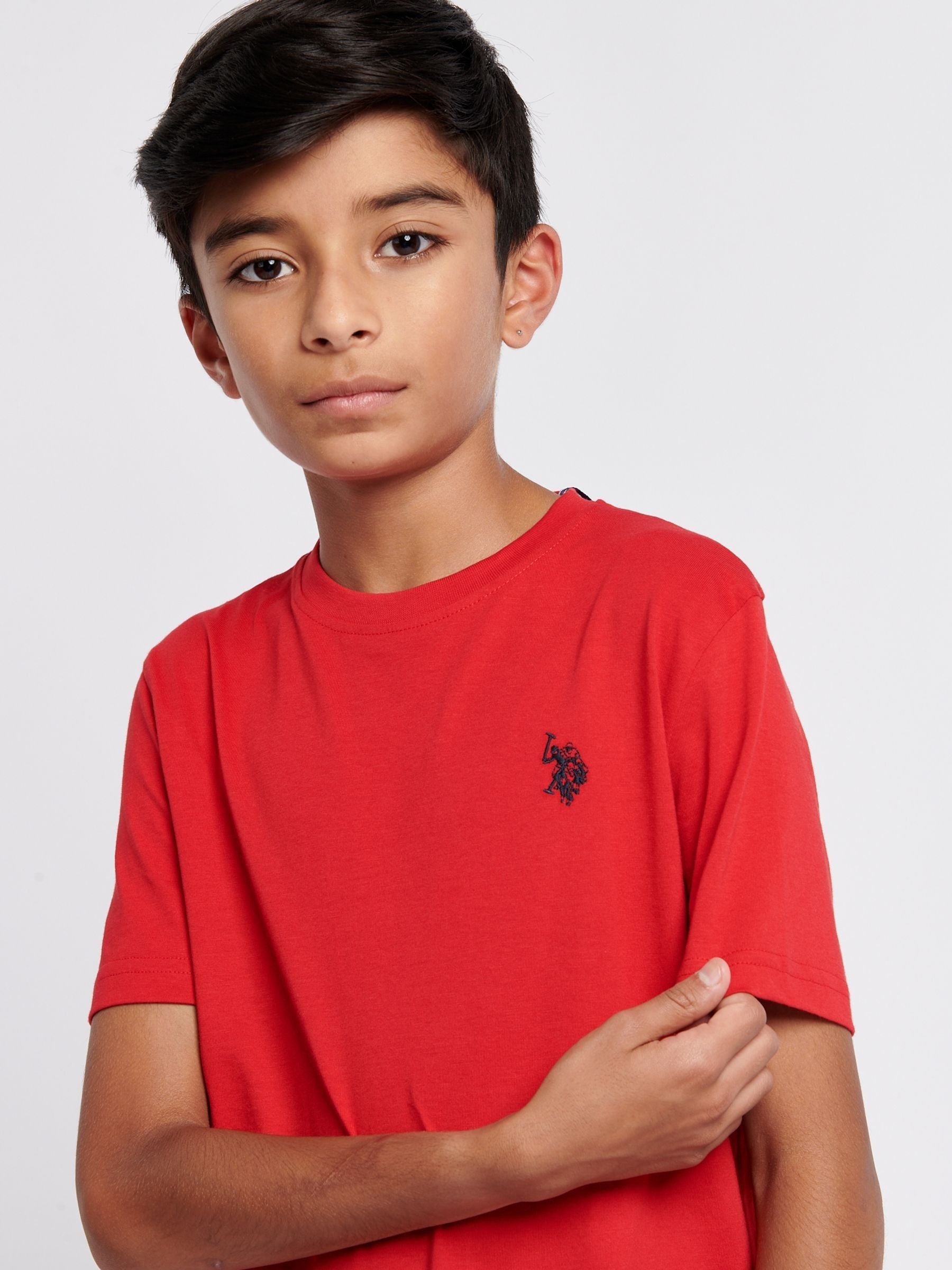 Dsiney Kidz - U.S. Polo Assn. Red Texture Double Horsemen T-Shirt image 2