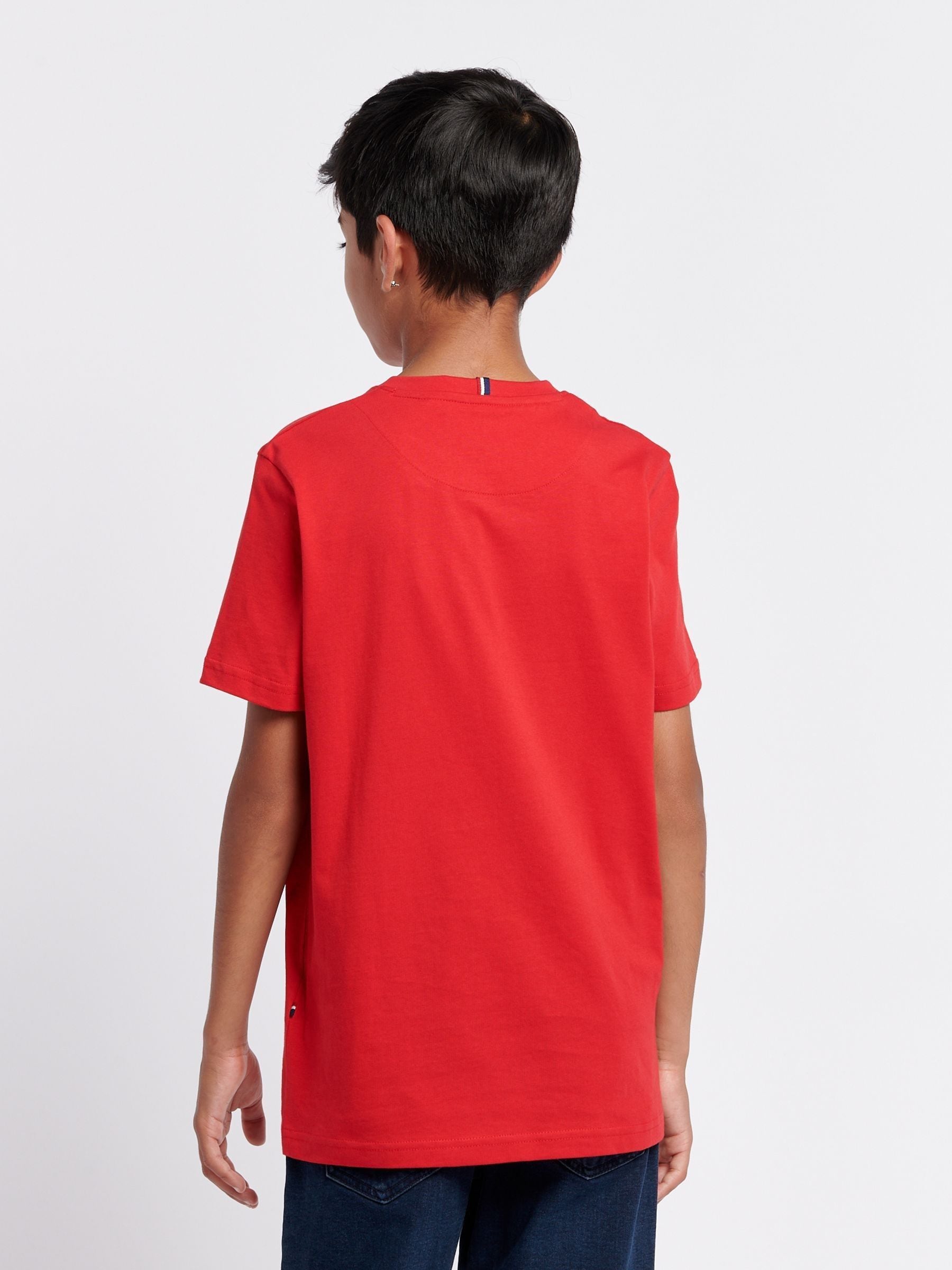 Dsiney Kidz - U.S. Polo Assn. Red Texture Double Horsemen T-Shirt image 4