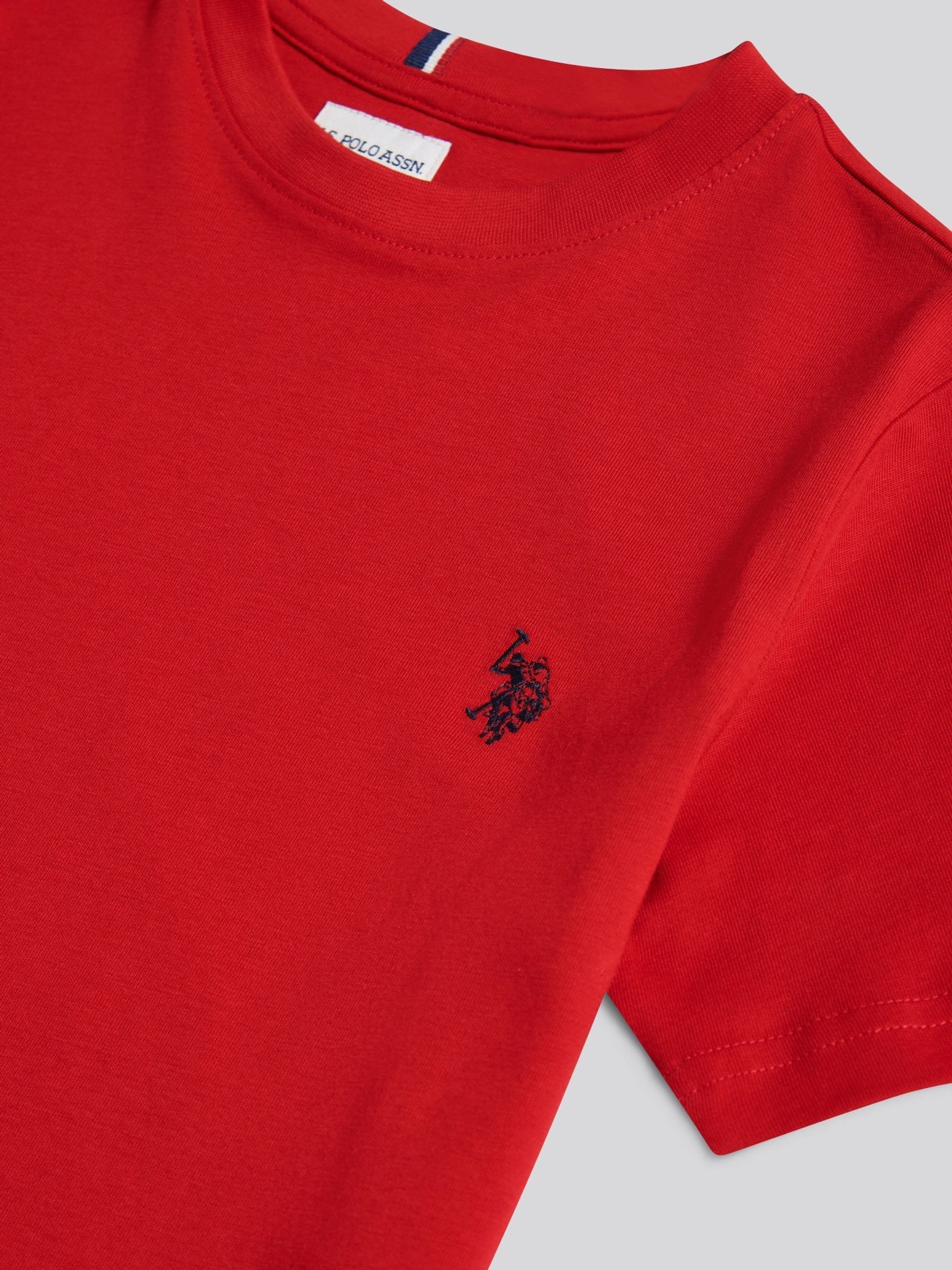 Dsiney Kidz - U.S. Polo Assn. Red Texture Double Horsemen T-Shirt image 7