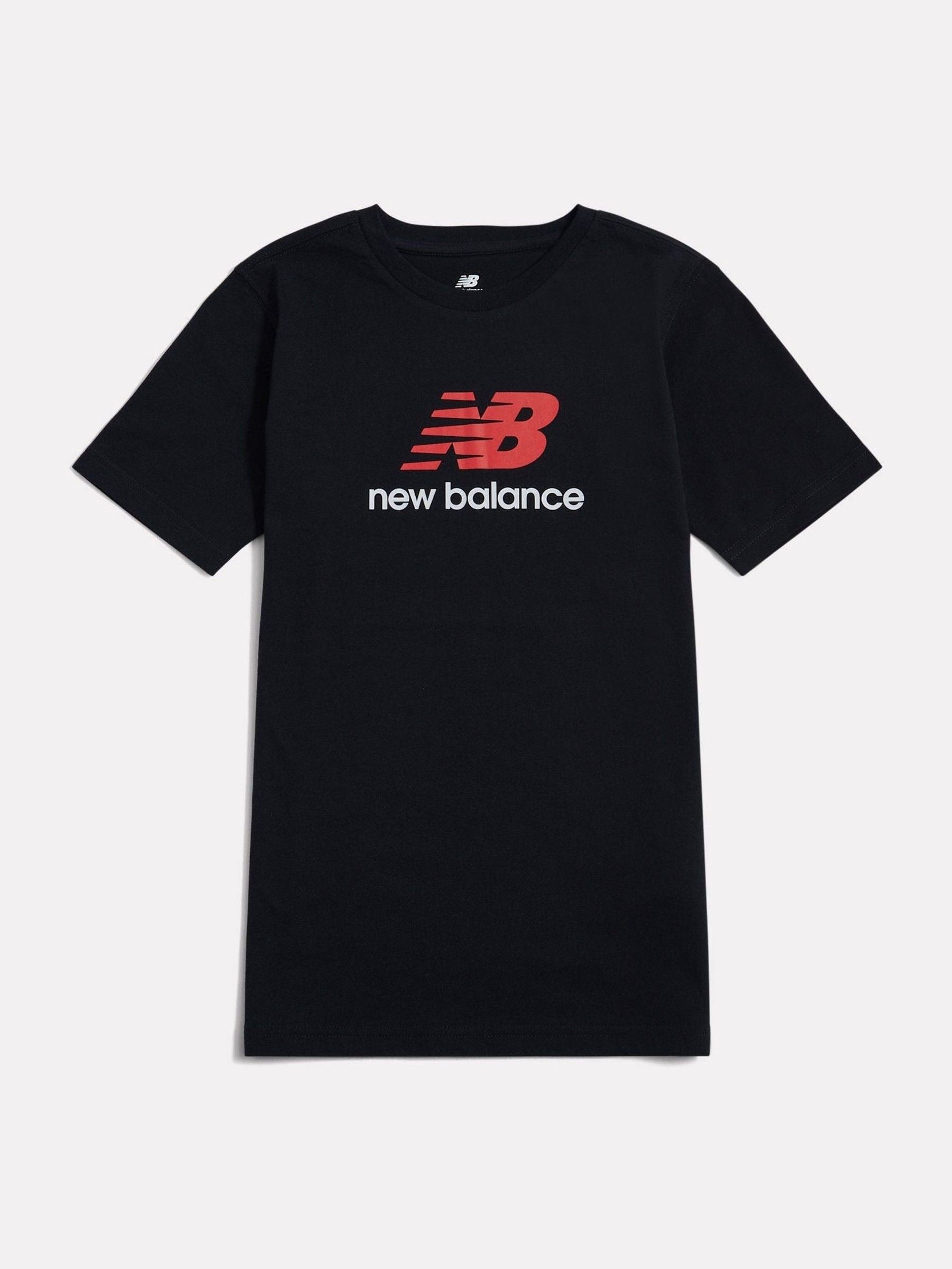 Dsiney Kidz - New Balance Black Jersey Stacked Logo T-Shirt image 1