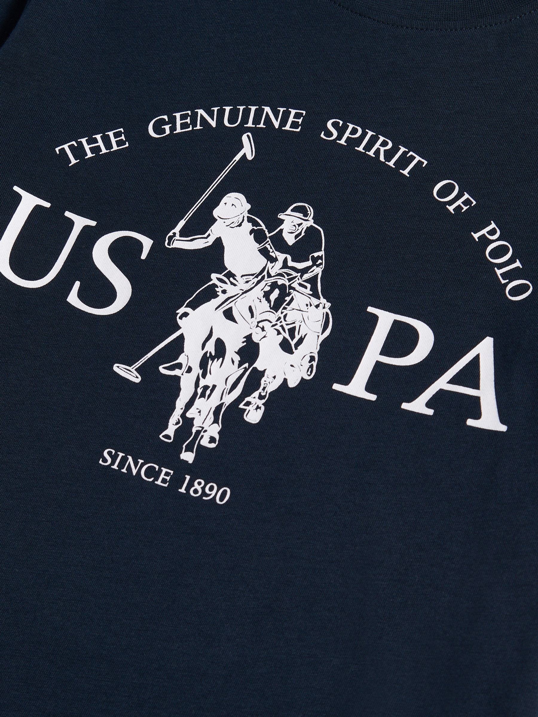 Dsiney Kidz - U.S. Polo Assn. Dark Blue Double Horsemen Graphic T-Shirt image 7