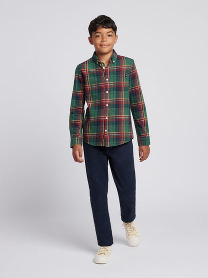Dsiney Kidz - U.S. Polo Assn. Green Checked Buttondown Pocket Shirt image 3