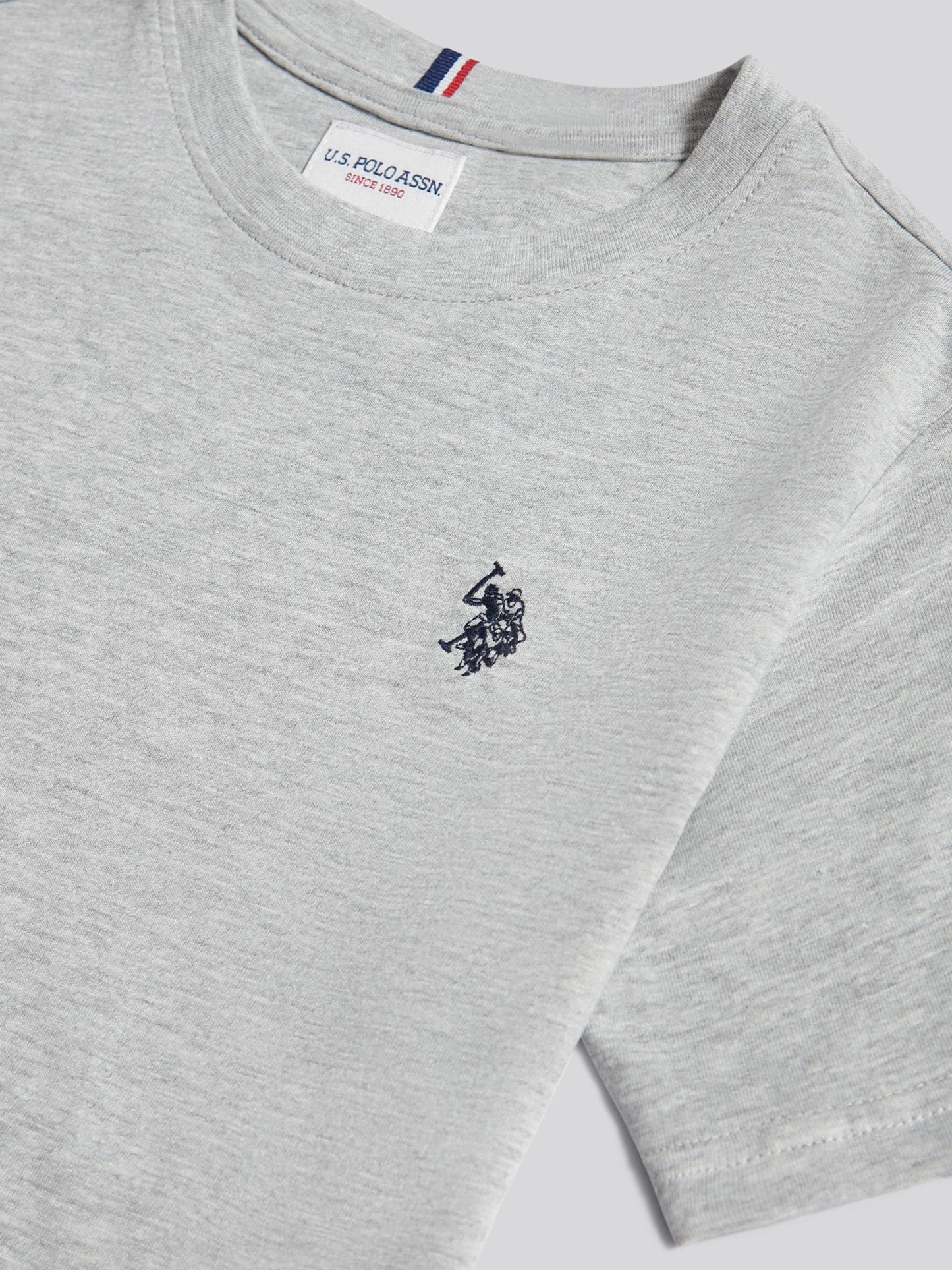 Dsiney Kidz - U.S. Polo Assn. Light Grey Texture Double Horsemen T-Shirt image 7