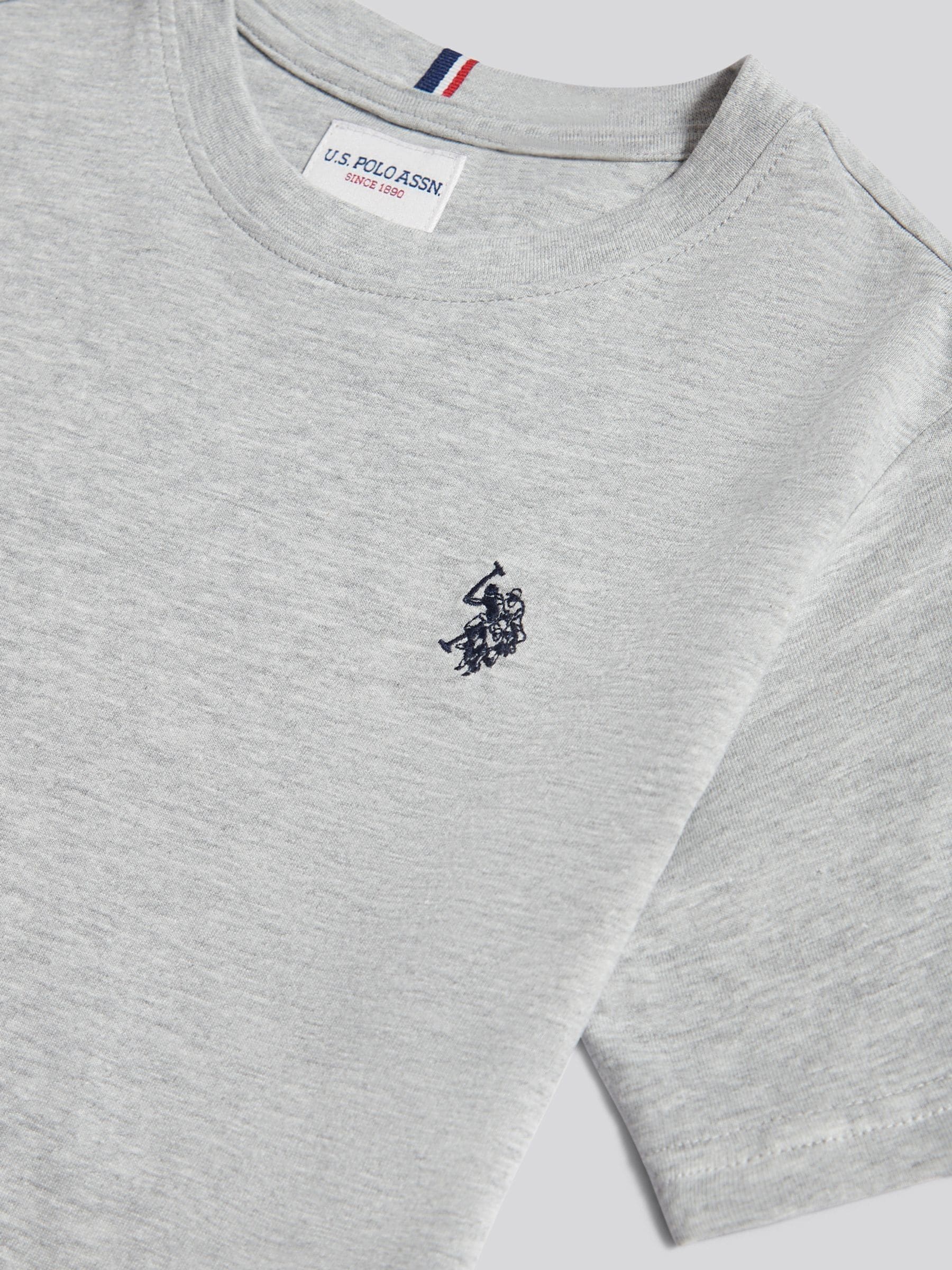 Dsiney Kidz - U.S. Polo Assn. Light Grey Texture Double Horsemen T-Shirt image 7