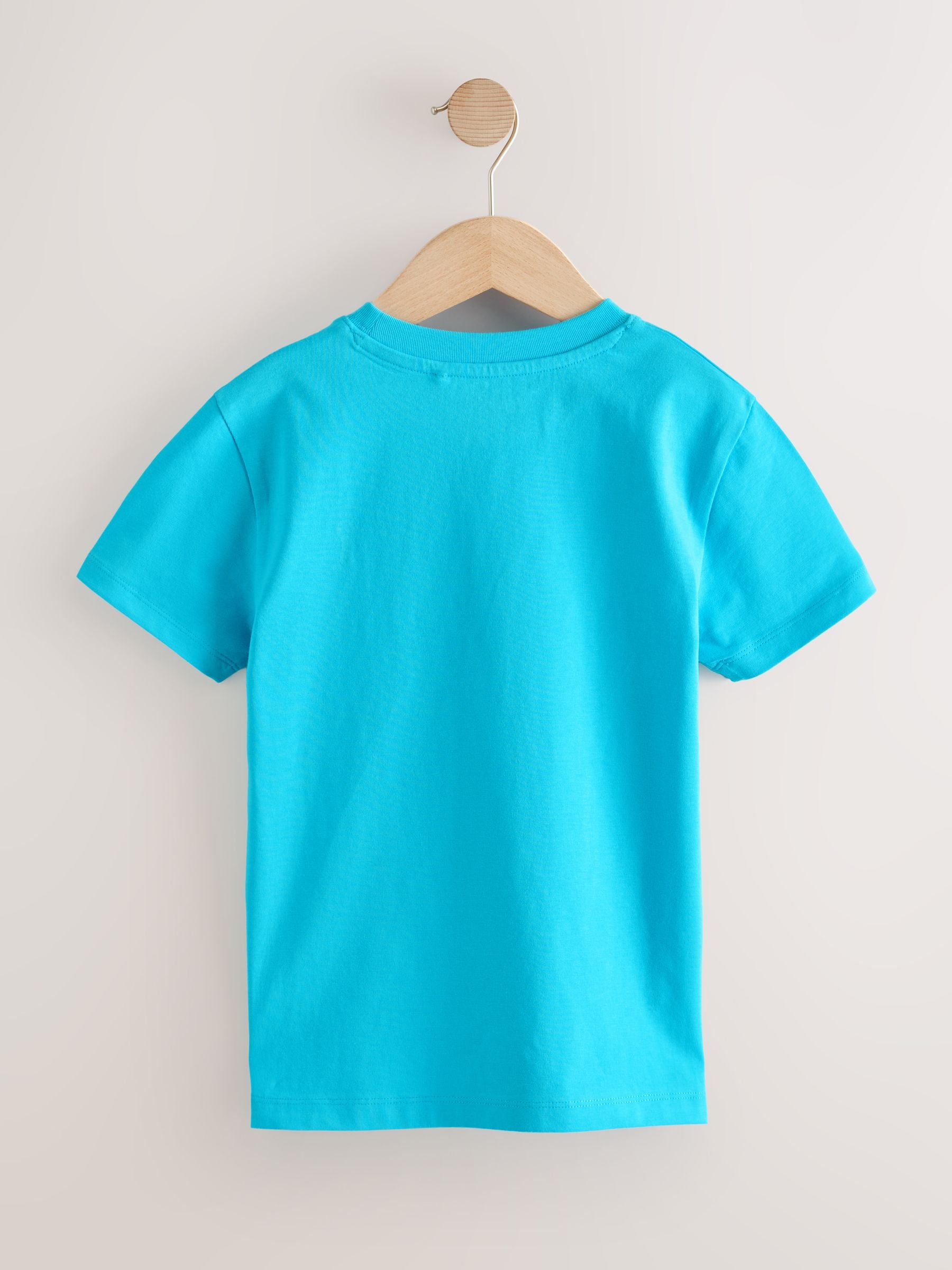 Dsiney Kidz - Aqua Blue Stag Regular Fit Short Sleeve T-Shirt (3-16yrs) image 2