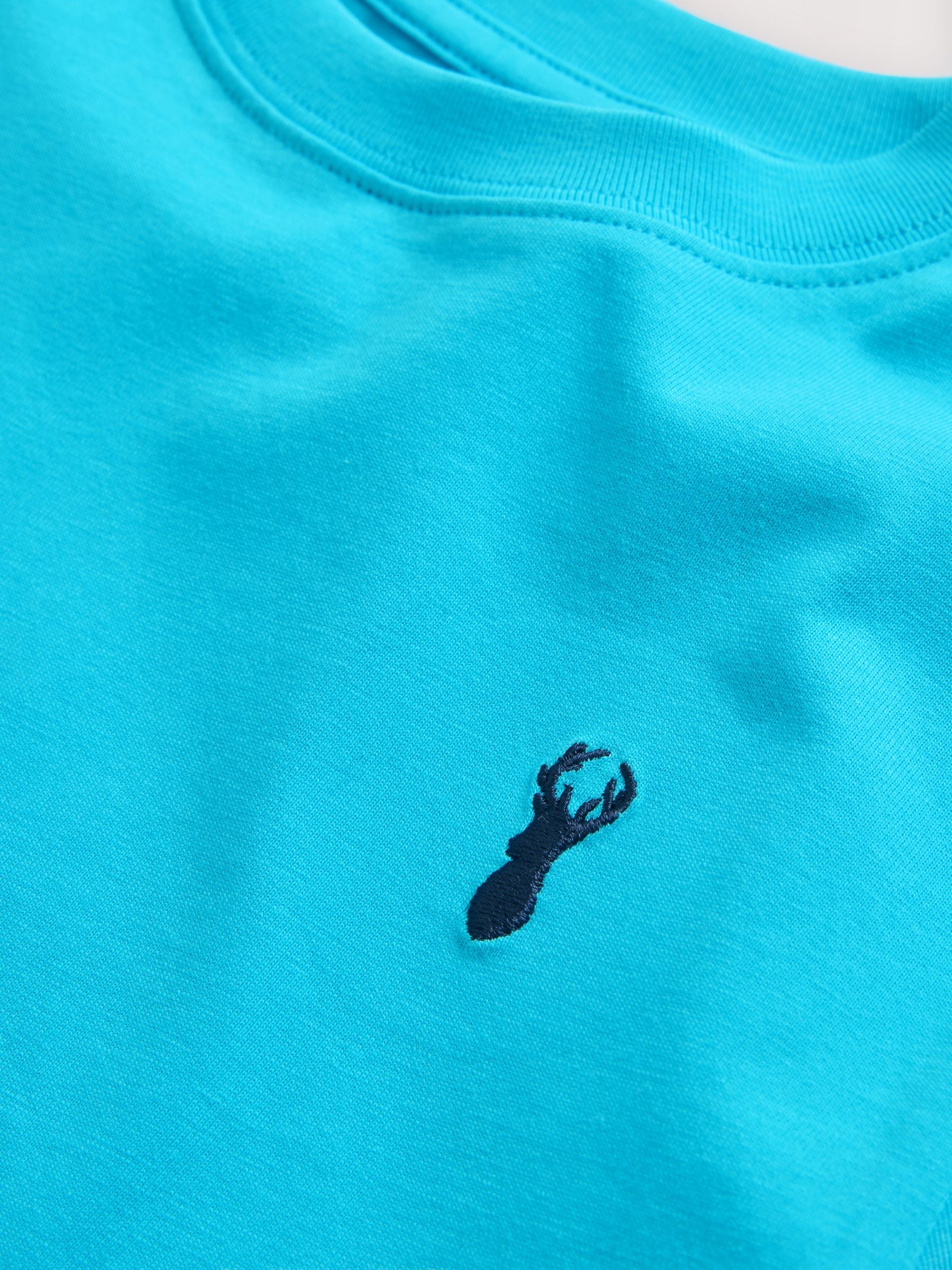 Dsiney Kidz - Aqua Blue Stag Regular Fit Short Sleeve T-Shirt (3-16yrs) image 3